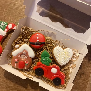 Mikulás, karácsonyi mézeskalács ajándéktárgy box - Meska.hu