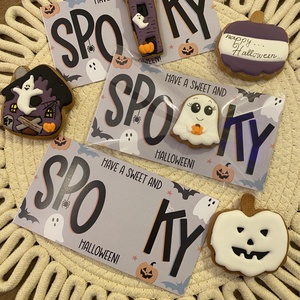 Halloween-i mézeskalácsos ajándékkártya - otthon & életmód - dekoráció - halloween - halloweeni meghívó, képeslap, ajándékkísérő - Meska.hu