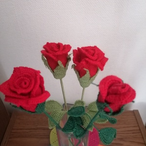 Piros rózsa  - Meska.hu