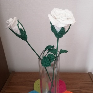 Fehér rózsa  - Meska.hu