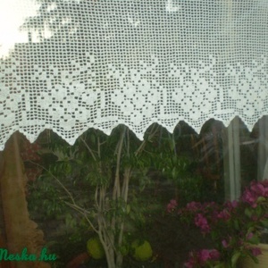 Szüretre hangolva Vintage,szőlőfürtös horgolt vitrázs függöny - otthon & életmód - lakástextil - függöny és kiegészítő - vitrázs függöny - Meska.hu