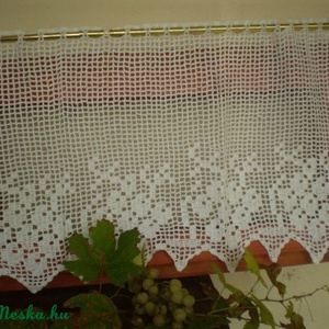 Szüretre hangolva Vintage,szőlőfürtös horgolt vitrázs függöny, Otthon & Életmód, Függöny és kiegészítő, Vitrázs függöny, Lakástextil, Horgolás, MESKA