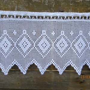  Provanszi emlékek- horgolt fehér csipke függöny, Otthon & Életmód, Függöny és kiegészítő, Lakástextil, Horgolás, MESKA