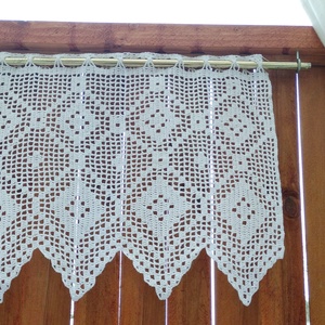  Provanszi emlékek- horgolt fehér csipke függöny - otthon & életmód - lakástextil - függöny és kiegészítő - Meska.hu