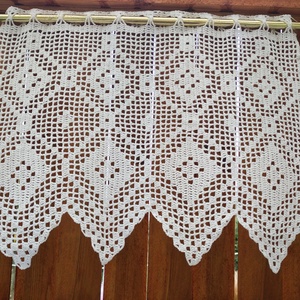 Provanszi emlékek- horgolt fehér csipke függöny - otthon & életmód - lakástextil - függöny és kiegészítő - Meska.hu
