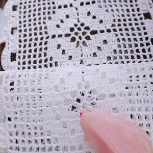 Négylevelű lóhere-Fehér horgolt asztali futó terítő - otthon & életmód - konyhafelszerelés, tálalás - tálalás - terítő - Meska.hu