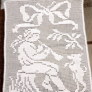 Angyali Muzsika-Fehér,horgolt csipke függöny 1920-ból újra feldolgozva, Otthon & Életmód, Lakástextil, Függöny és kiegészítő, Függöny, , MESKA