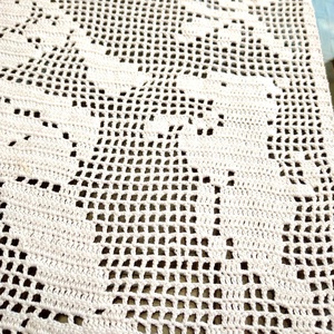 Angyali Muzsika-Fehér,horgolt csipke függöny 1920-ból újra feldolgozva - otthon & életmód - lakástextil - függöny és kiegészítő - függöny - Meska.hu