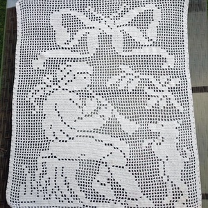 Angyali Muzsika-Fehér,horgolt csipke függöny 1920-ból újra feldolgozva - otthon & életmód - lakástextil - függöny és kiegészítő - függöny - Meska.hu