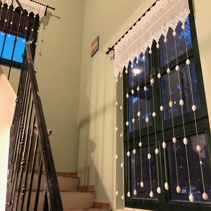 Bohém szívek vonzásában-Horgolt fehér,egyedi bojtos függöny. - otthon & életmód - lakástextil - függöny és kiegészítő - függöny - Meska.hu