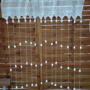 Bohém szívek vonzásában-Horgolt fehér,egyedi bojtos függöny. - otthon & életmód - lakástextil - függöny és kiegészítő - függöny - Meska.hu