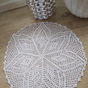 Csillag-Horgolt fehér csipke terítő  - otthon & életmód - dekoráció - asztal és polc dekoráció - horgolt & csipketerítő - Meska.hu