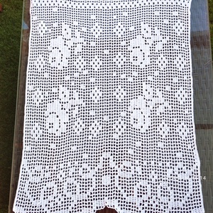 Múltidéző -Horgolt csipke vitrázs függöny  - otthon & életmód - dekoráció - ajtó- és ablak dekoráció - ablakdísz - Meska.hu