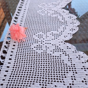 Masnik+Horgolt vitrázs csipke függöny  - otthon & életmód - lakástextil - függöny és kiegészítő - vitrázs függöny - Meska.hu