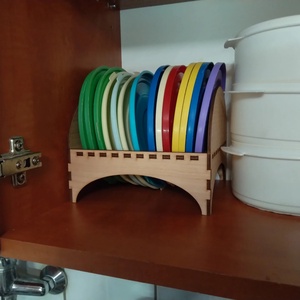 Ételhordó fedéltartó, Otthon & Életmód, Bútor, Polc, Famegmunkálás, Gravírozás, pirográfia, MESKA
