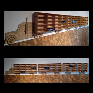 III. Pótos kamion fali polc  16x4,5x6.5cm rekeszekkel, Otthon & Lakás, Bútor, Polc, , MESKA