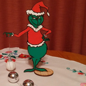 Grinch - karácsony - karácsonyi lakásdekoráció - karácsonyi lakásdíszek - Meska.hu