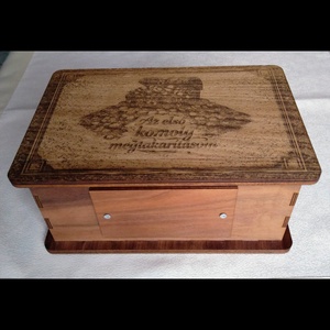 Dekoratív fa persely - otthon & életmód - dekoráció - asztal és polc dekoráció - persely - Meska.hu