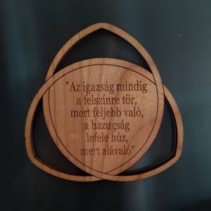 Reggeli lélek morzsa fa hűtőmágnes � gravírozott, szimbolikus üzenet fából, Otthon & Életmód, Konyhafelszerelés, tálalás, Konyhai dekoráció, Hűtőmágnes, Famegmunkálás, Gravírozás, pirográfia, MESKA