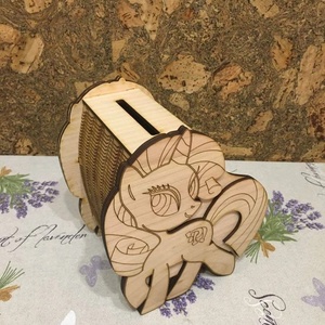 Unikornisos persely � Festhető fa persely gyerekeknek, kreatív DIY ajándék - otthon & életmód - dekoráció - asztal és polc dekoráció - persely - Meska.hu