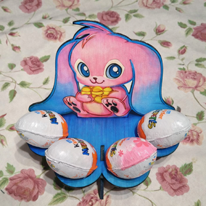 Festhető tojástartó asztaldísz � Nyuszis húsvéti fa dekoráció, kreatív DIY, Ünnepi díszek, dekorációk, Húsvéti díszek és dekorációk, Húsvéti tojástartó, Famegmunkálás, Gravírozás, pirográfia, MESKA