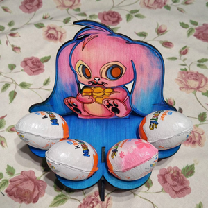 Festhető tojástartó asztaldísz � Nyuszis húsvéti fa dekoráció, kreatív DIY - ünnepi díszek, dekorációk - húsvéti díszek és dekorációk - húsvéti tojástartó - Meska.hu