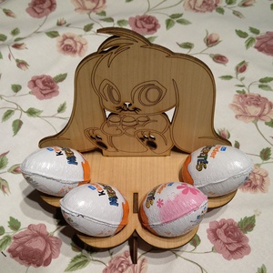 Festhető tojástartó asztaldísz � Nyuszis húsvéti fa dekoráció, kreatív DIY - ünnepi díszek, dekorációk - húsvéti díszek és dekorációk - húsvéti tojástartó - Meska.hu