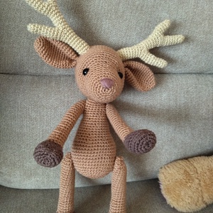 Horgolt szarvas ( amigurumi) - játék & sport - plüssállat & játékfigura - más figura - Meska.hu