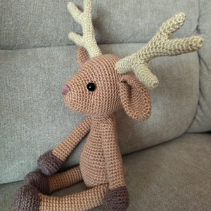 Horgolt szarvas ( amigurumi) - játék & sport - plüssállat & játékfigura - más figura - Meska.hu