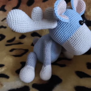 Horgolt rénszarvas az - játék & sport - plüssállat & játékfigura - őzike, szarvas - Meska.hu