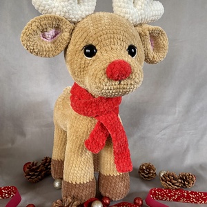 Horgolt óriás rénszarvas, Játék & Sport, Plüssállat & Játékfigura, Más figura, Horgolás, MESKA