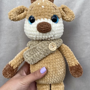 Horgolt rénszarvas - játék & sport - plüssállat & játékfigura - más figura - Meska.hu