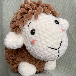 Horgolt bárány - játék & sport - plüssállat & játékfigura - plüss bárány - Meska.hu