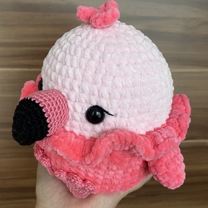 Horgolt flamingó - játék & sport - plüssállat & játékfigura - madár - Meska.hu