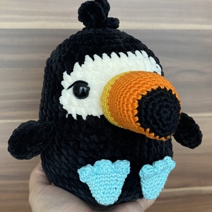 Horgolt tukán - játék & sport - plüssállat & játékfigura - madár - Meska.hu