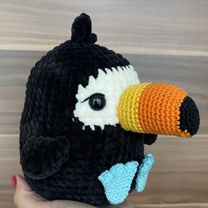 Horgolt tukán - játék & sport - plüssállat & játékfigura - madár - Meska.hu