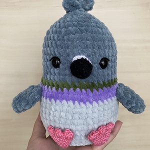 Horgolt galamb - játék & sport - plüssállat & játékfigura - madár - Meska.hu