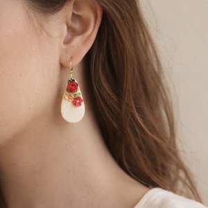 Camilla fülbevaló - ékszer - fülbevaló - lógó csepp fülbevaló - Meska.hu