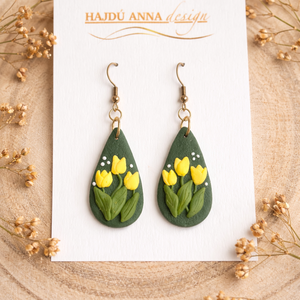 Tulip Lady fülbevaló - Meska.hu