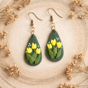 Tulip Lady fülbevaló - ékszer - fülbevaló - lógó fülbevaló - Meska.hu