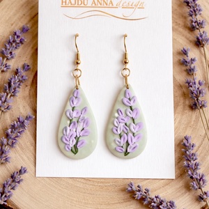 Lady Lavender fülbevaló - Meska.hu