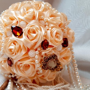 Viktoriánus elegancia - esküvő - menyasszonyi- és dobócsokor - Meska.hu