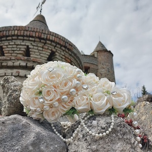 Egy CSEPP elegancia - esküvő - menyasszonyi- és dobócsokor - Meska.hu