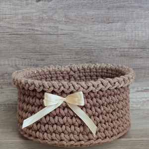 Karácsonyi horgolt kosarak - karácsony - karácsonyi lakásdekoráció - ünnepi asztaldekoráció - Meska.hu