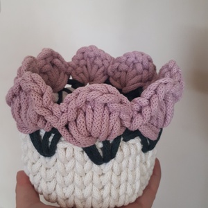 Mini virágos tárolókosár, , , MESKA