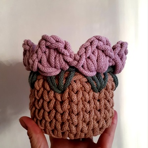 Mini virágos tárolókosár -  - Meska.hu