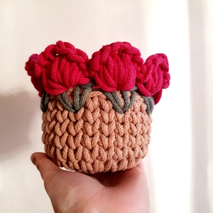 Mini virágos tárolókosár -  - Meska.hu