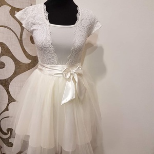 Krém tüll szoknya+body, Ruha & Divat, Női ruha, Alkalmi ruha & Estélyi ruha, , Egyedi tervezésű designer termék. Krém tüll szoknya és csipke body. .XS .S.M.L  Megrendeléskor, kel..., MESKA