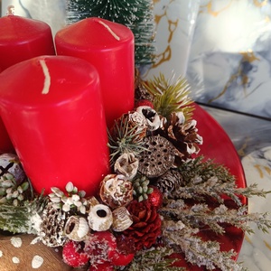 Őzikés adventi koszorú - karácsony - adventi díszek - adventi koszorú - Meska.hu