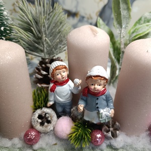Adventi asztaldísz - karácsony - adventi díszek - adventi koszorú - Meska.hu